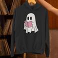 Cute Retro Reading Book Library Ghost Costume Unisex Hoodie