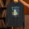 Cute Unearth a Story Triceratops Dinosaur Reading Books Dino Unisex Hoodie