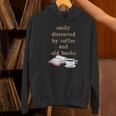 Dark Academia Aesthetic Easily Distracted By Coffee And Book Unisex Hoodie
