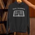 Dark Academia Aesthetic Text Open Book Dark Academic Unisex Hoodie