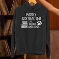 Dog Lovers Easily Distracted By Books And Dogs Bookworm Unisex Hoodie