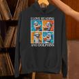 Dolphin Love Reading And Dolphins Child Book Lover Unisex Hoodie