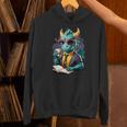 Dragon Reading Book Fantasy Reader Graphic Unisex Hoodie Dragon Reading Book Fantasy Reader Graphic Unisex Hoodie