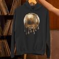 Dripping Gold Drip Baseball Game Day Player Coach Baller Unisex Hoodie