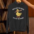 Duck And Baseball Bat Mess With The Quack You Get Whack Unisex Hoodie Duck And Baseball Bat Mess With The Quack You Get Whack Unisex Hoodie
