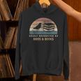 Easily Distracted By Birds & Books Retro Birding Bird Unisex Hoodie