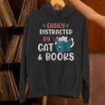 Easily Distracted By Cats And Books Cat & Book Lover For Men Women Kids Unisex Hoodie Easily Distracted By Cats And Books Cat & Book Lover For Men Women Kids Unisex Hoodie