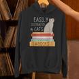 Easily Distracted Cats And Books Cat Lovers For Men Women Kids Unisex Hoodie Easily Distracted Cats And Books Cat Lovers For Men Women Kids Unisex Hoodie