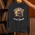 Easily Distracted By Cats And Books Librarians Bibliophiles Unisex Hoodie