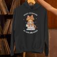 Easily Distracted By Cats And Books Shirts Book Lover Unisex Hoodie