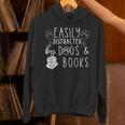 Easily Distracted By Dogs & Books Lover Reading Unisex Hoodie Easily Distracted By Dogs & Books Lover Reading Unisex Hoodie