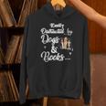 Easily Distracted By Dogs And Books Tee Unisex Hoodie