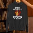 Easily Distracted By Dragons And Books Reading Unisex Hoodie Easily Distracted By Dragons And Books Reading Unisex Hoodie