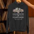 Easily Distracted By Flowers And Books Unisex Hoodie