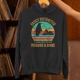 Easily Distracted By Penguins & Books Retro Unisex Hoodie Easily Distracted By Penguins & Books Retro Unisex Hoodie