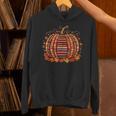 Fall Book Pumpkin Autumn Retro Reading Teacher Books Lover Unisex Hoodie