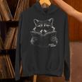Feral But Literate Raccoon Reading Book Library Animal Meme Unisex Hoodie