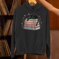 Floral Cat Sleeping On Books Unisex Hoodie