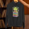 Frog Reading Books Bookworm Librarian Unisex Hoodie Frog Reading Books Bookworm Librarian Unisex Hoodie