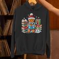 Gingerbread Reading Book Lovers Christmas Bookworm Librarian Unisex Hoodie Gingerbread Reading Book Lovers Christmas Bookworm Librarian Unisex Hoodie