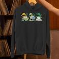 Gnomes Reading Books Teacher St Patricks Day Shamrock Irish Unisex Hoodie