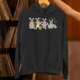 Group Bunny Beagles Easter Reading Book Hunting Eggs Owner Unisex Hoodie