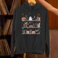 Halloween Library Ghost Books Teacher Spooky Trick Or Teach Unisex Hoodie