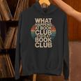 What Happens At Book Club Stays At Book Club Retro Unisex Hoodie