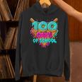 Happy 100 Days Of School Costume Baseball Drip Ice Cream Unisex Hoodie Happy 100 Days Of School Costume Baseball Drip Ice Cream Unisex Hoodie