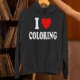 I Heart Love Coloring Hobbies Books Pencils Crayons Marker Unisex Hoodie I Heart Love Coloring Hobbies Books Pencils Crayons Marker Unisex Hoodie