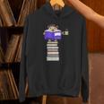 Hedgehog Reading Books And Drinking Tea Unisex Hoodie