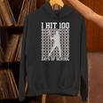 I Hit 100 Days Of School Boys Kids 100th Day Balls Baseball Unisex Hoodie I Hit 100 Days Of School Boys Kids 100th Day Balls Baseball Unisex Hoodie