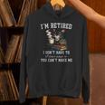 I'm Retired 2026 Cat Reading Book Retirement Unisex Hoodie I'm Retired 2026 Cat Reading Book Retirement Unisex Hoodie