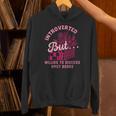 Introverted But Willing To Discuss Spicy Books Lovers Women Unisex Hoodie