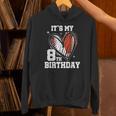 It's My 8th Birthday Baseball Football Heart 8 Year Old Unisex Hoodie