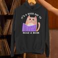 It's a Good Day To Read a Book Cat Kitty Reading Book Men Women Kids Unisex Hoodie