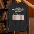 It's Too Nonfictiony Outside Retro Books With Flowers Unisex Hoodie