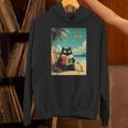 Japanese Cat Book Summer Beach Vacation Cruise Unisex Hoodie