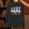 Just A Bookish Goose Bunny Easter Day Reading Book Lover Unisex Hoodie