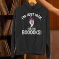 Just Here For The Boooks Ghost Teacher Halloween Book Lover Unisex Hoodie