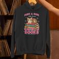 Just A Girl Who Loves Cats & Books Shirt Women Bookworm Unisex Hoodie