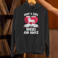 Just A Girl Who Loves Horses And Books Heart Reading Unisex Hoodie Just A Girl Who Loves Horses And Books Heart Reading Unisex Hoodie