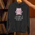 I Just Want To Read Books And Pet My Cat Pastel Goth Kawaii Men Women Kids Unisex Hoodie I Just Want To Read Books And Pet My Cat Pastel Goth Kawaii Men Women Kids Unisex Hoodie