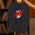 KAPOW Action Super Hero Retro Comic Book Bubble Superhero Unisex Hoodie KAPOW Action Super Hero Retro Comic Book Bubble Superhero Unisex Hoodie