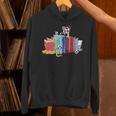 Kawaii Cat Book Ends Library Decor Librarian Unisex Hoodie