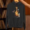 Kawaii Cute Giraffes Books And Tea Women's Unisex Hoodie Kawaii Cute Giraffes Books And Tea Women's Unisex Hoodie