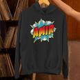 Kids Boys Amir Name Comic Book Superhero Unisex Hoodie Kids Boys Amir Name Comic Book Superhero Unisex Hoodie