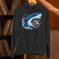 Kids Shark With School Books Back To School Shark Lovers Unisex Hoodie