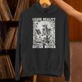 Leave Reality Enter Books Skeleton Reading Book Unisex Hoodie Leave Reality Enter Books Skeleton Reading Book Unisex Hoodie