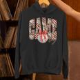 Leopard Checkered Game Day Baseball Coquette Bow Women Girls Unisex Hoodie Leopard Checkered Game Day Baseball Coquette Bow Women Girls Unisex Hoodie